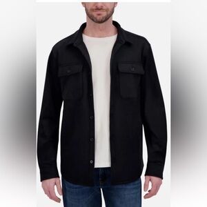 Kirkland Signature Men's Black Shirt Jacket